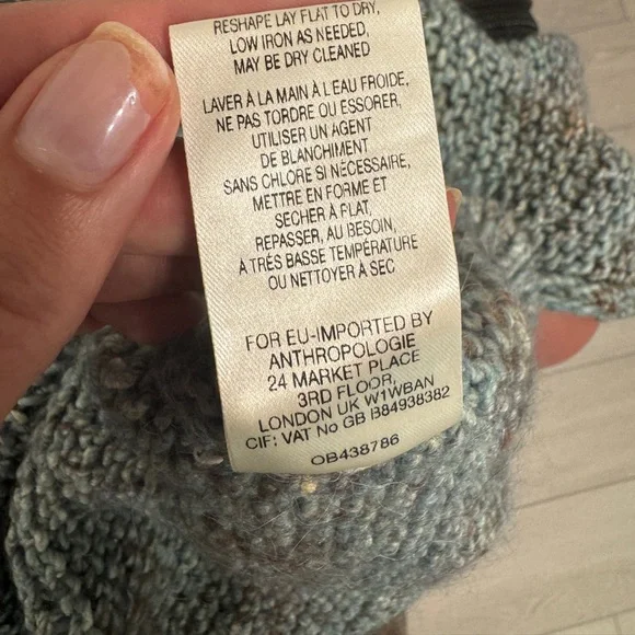 Anthropologie Moth Funnel Neck Sweater Size S - Picture 6 of 7